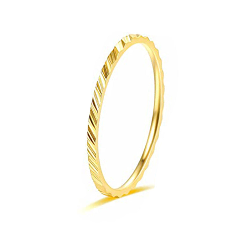 Women's Ornament Simple Knuckle Embossed Stacking Rings