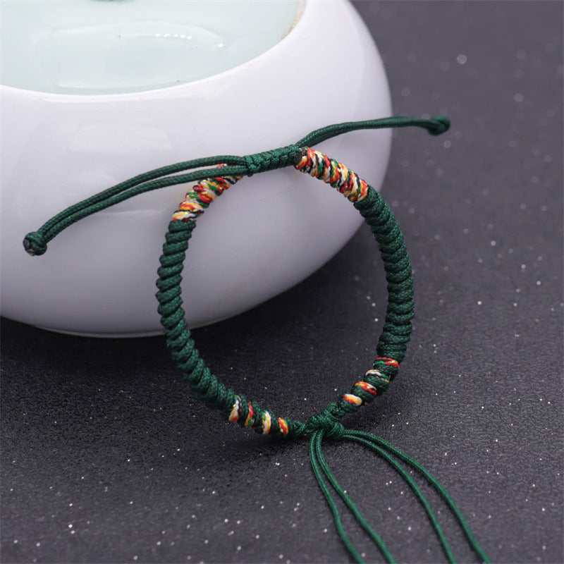 Carrying Strap Matching Red Rope Hand-woven Beads Bracelets
