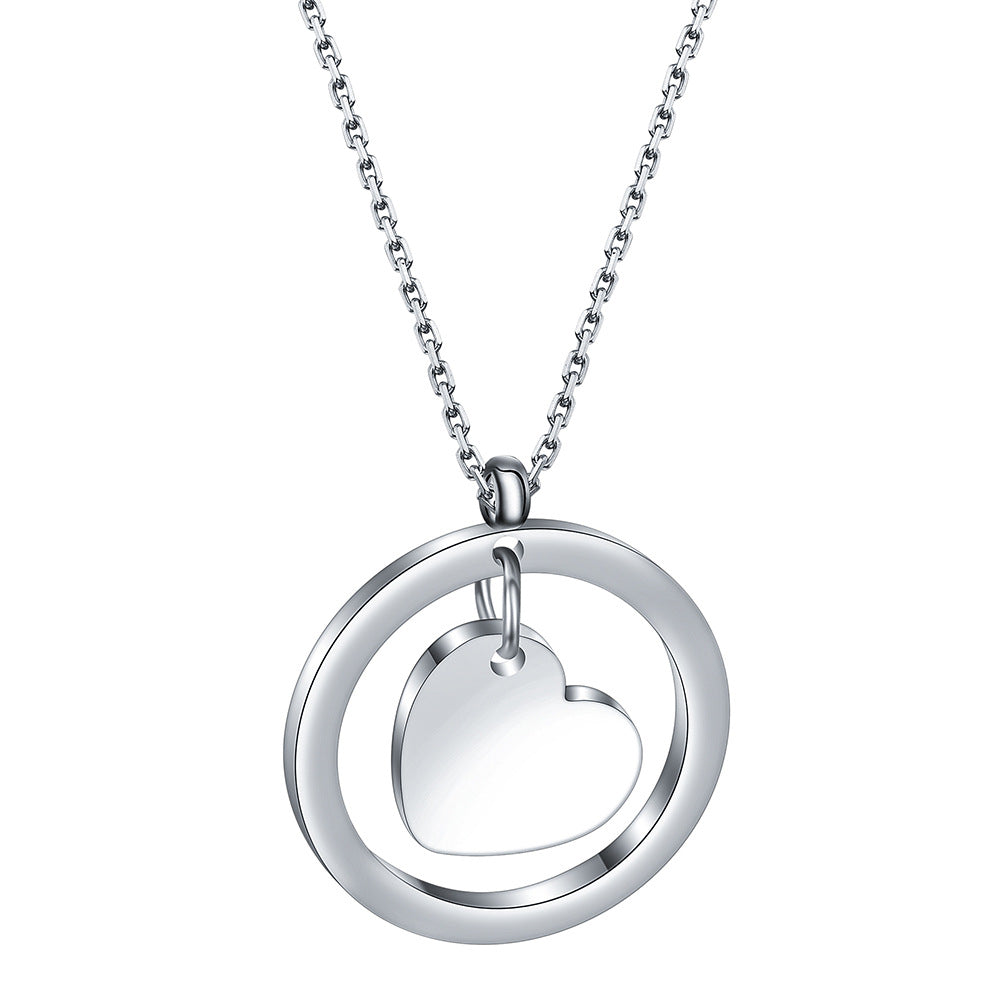 Simple Stylish Personality Glossy Round Hollow Necklaces