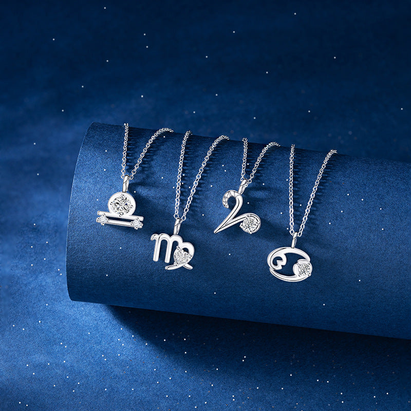 Twee Constellation Series Female Temperament Light Luxury Stainless Steel Necklaces