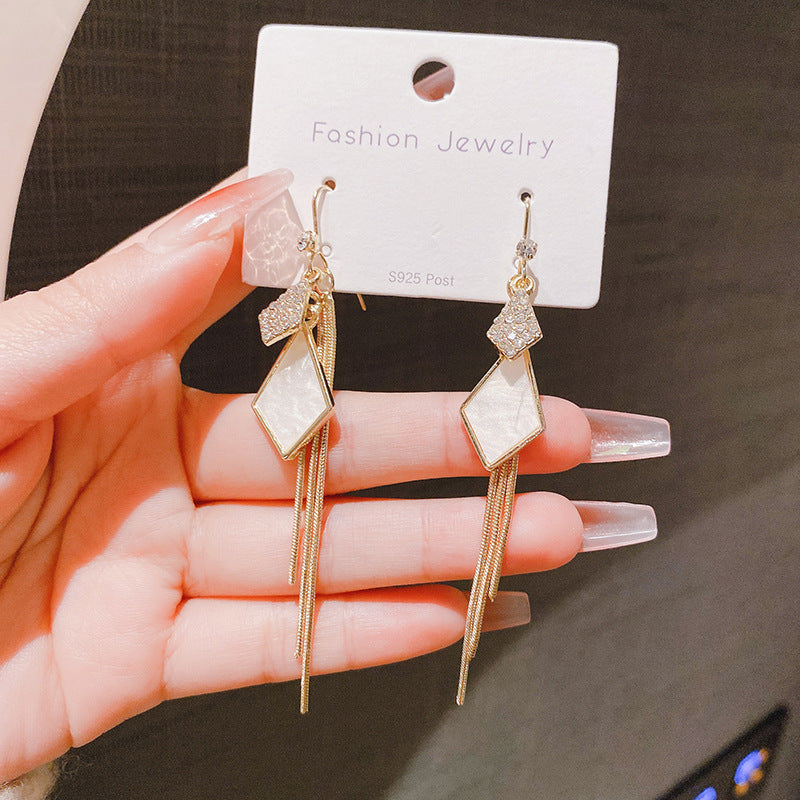 Geometry Irregular Long Temperamental Cold Style High Quality Earrings