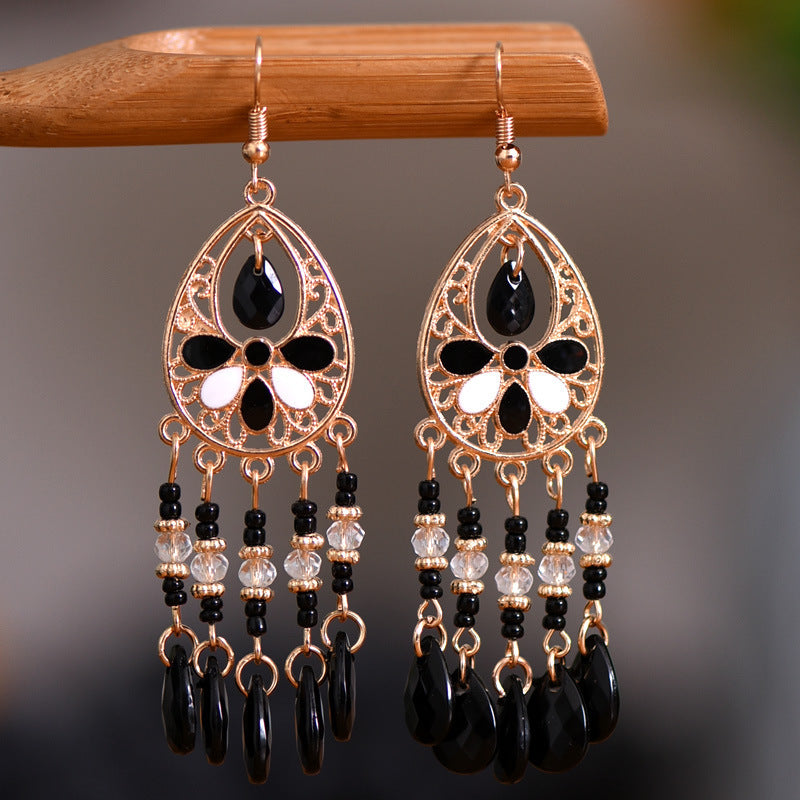 Long Fringe Special Ins Slimming Face Earrings
