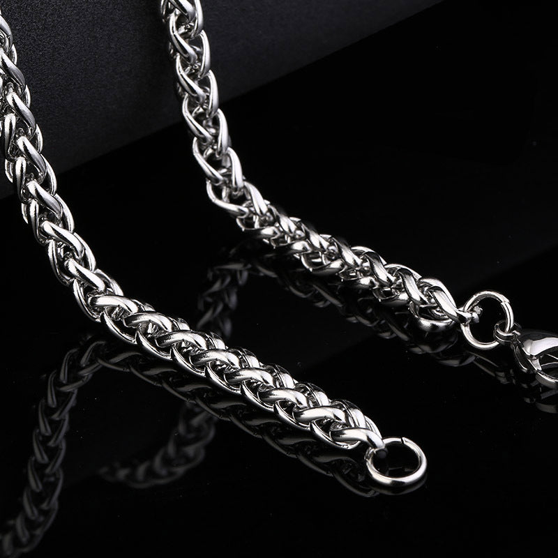 Men's Steel Clavicle Chain Fashion Titanium Korean Style Personality Keel Necklaces