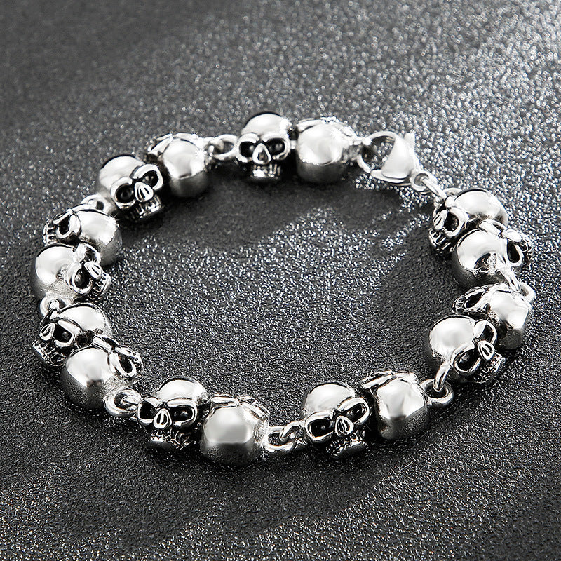 Men's Distressed Simple Fashion Personality Trendy Titanium Bracelets