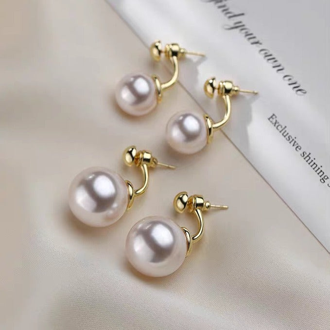 Strong Light Pearl Luxury Sier Elegant Female Earrings