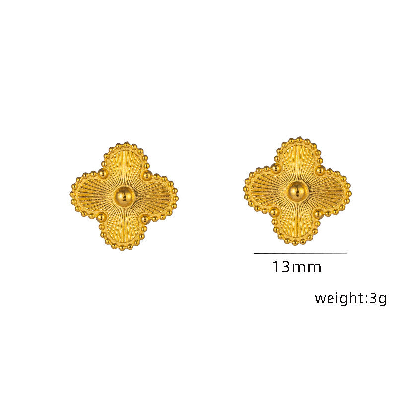 Golden Clover Fashion Four Leaf Ear Bracelets