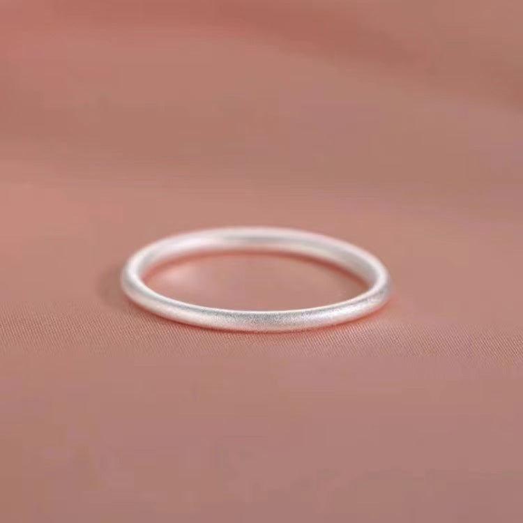 Women's & Men's Tail Index Finger Niche Round Glossy Rings