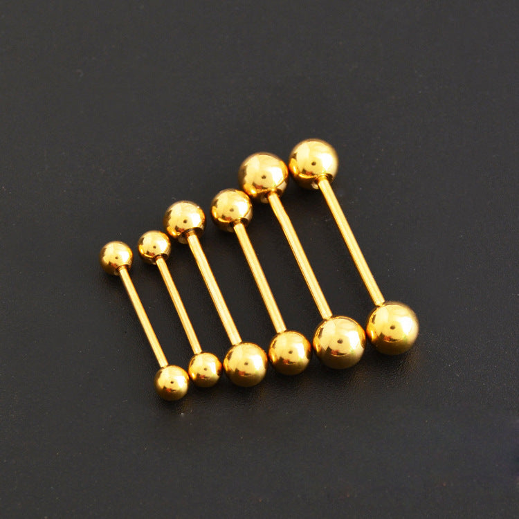 Human Body Piercing Titanium Steel Tongue Pin Stainless Ear Bone Stud Earrings