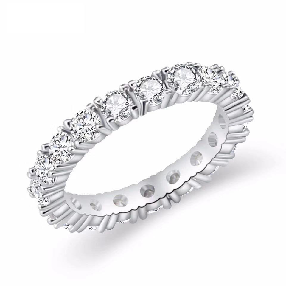 Full Diamond Micro Rhinestone Joint Hand Rings