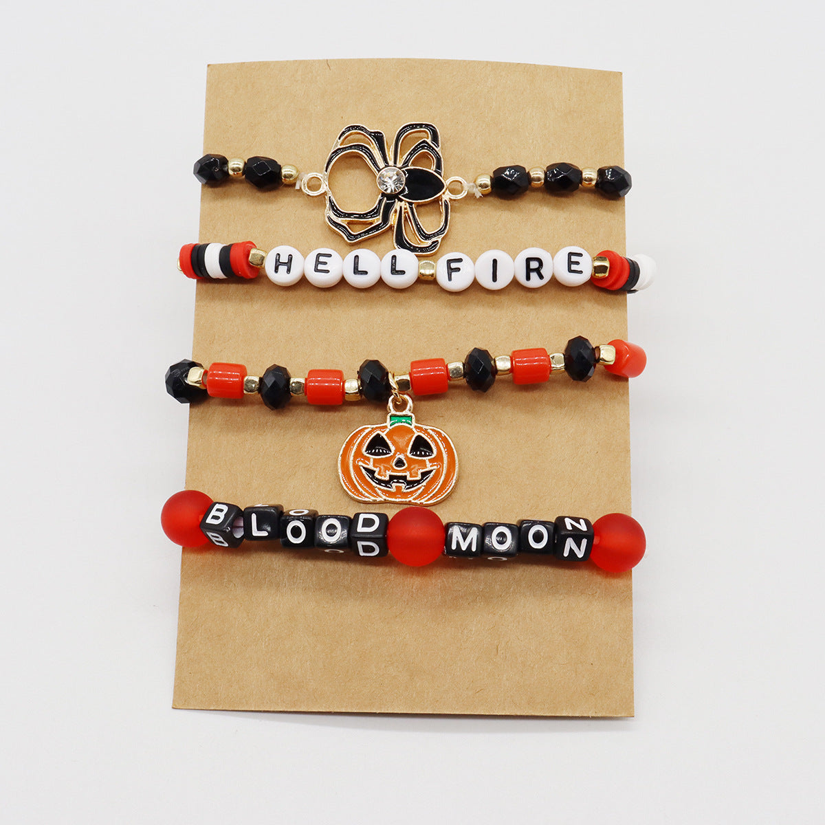 Halloween Stretch Suit Spider Pumpkin Skull Bracelets