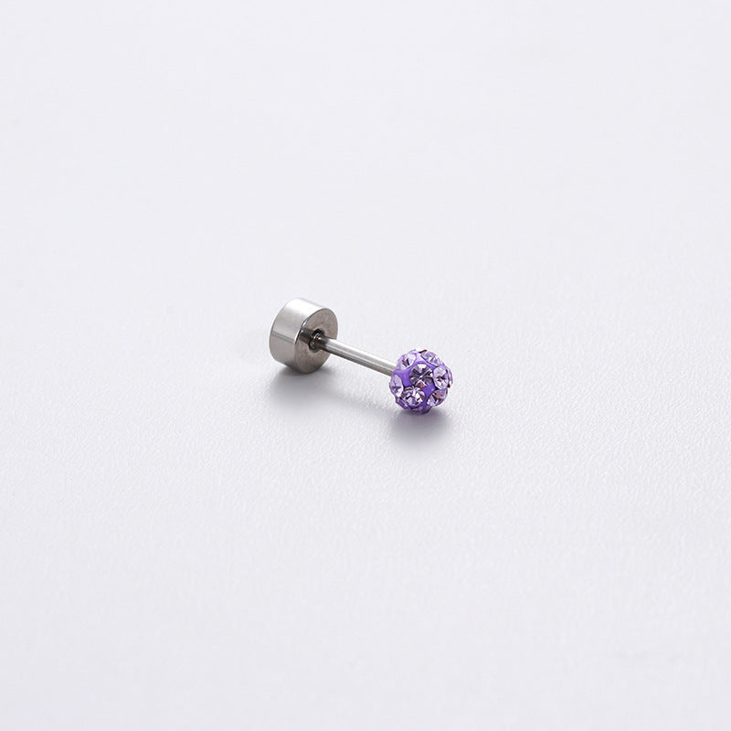 High-grade Titanium Steel Ear Bone Screw Earrings