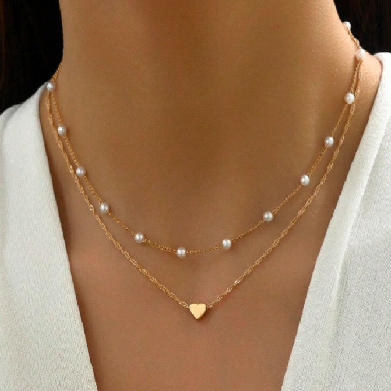 Women's Fashion Pearl Chain Light Luxury Temperament Pendants