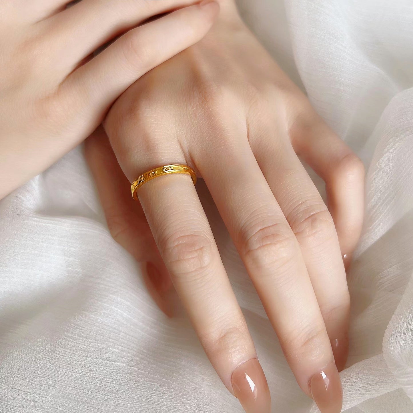 Luxury Titanium Steel Index Finger Can't Rings