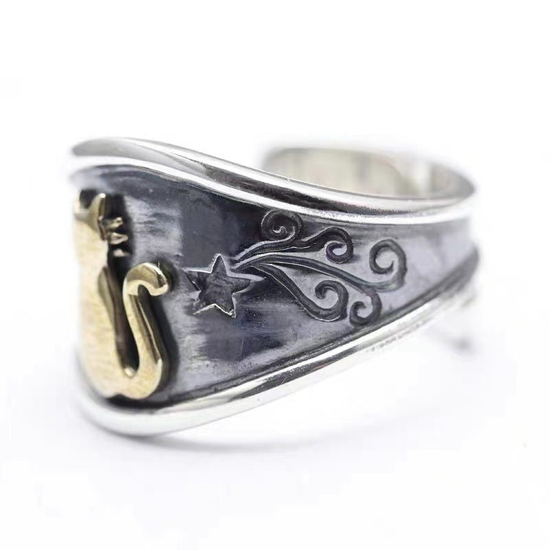 Men's Fashion Niche Design Single Cold Style Personality Forefinger Ring