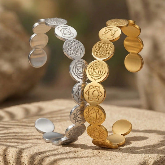 Stainless Steel Shaped Opening Adjustable Geometric Bracelet