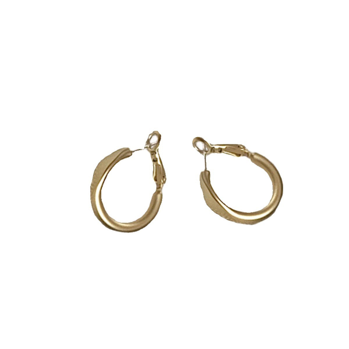 Women's Style Niche Frosted Coffee Gold High Earrings