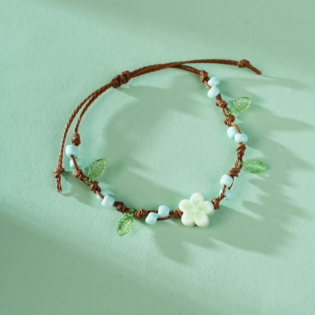 Braided Rope Clover Carrying Strap Artistic Scenic Bracelet