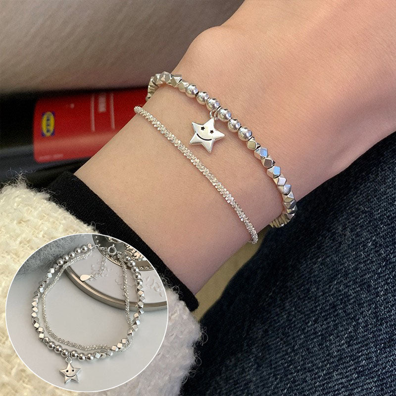Women's & Men's Korean Style Vintage Vine Five-pointed Star Cross Bracelet