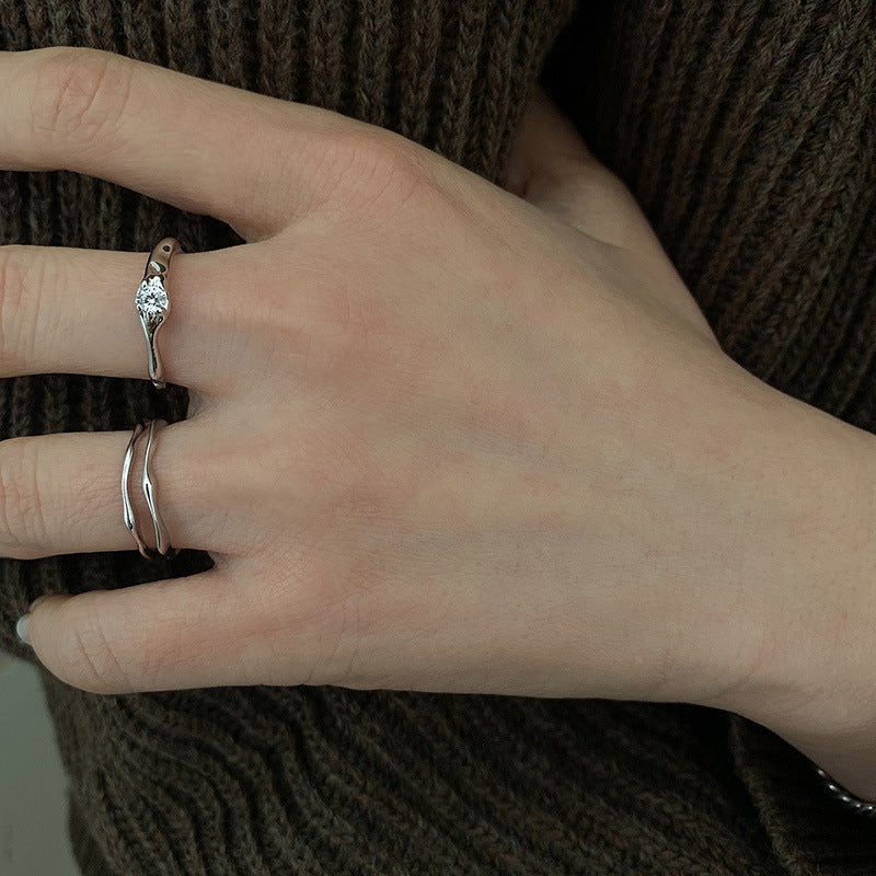 Women's Affordable Luxury Fashion Personalized Cold Style Rings