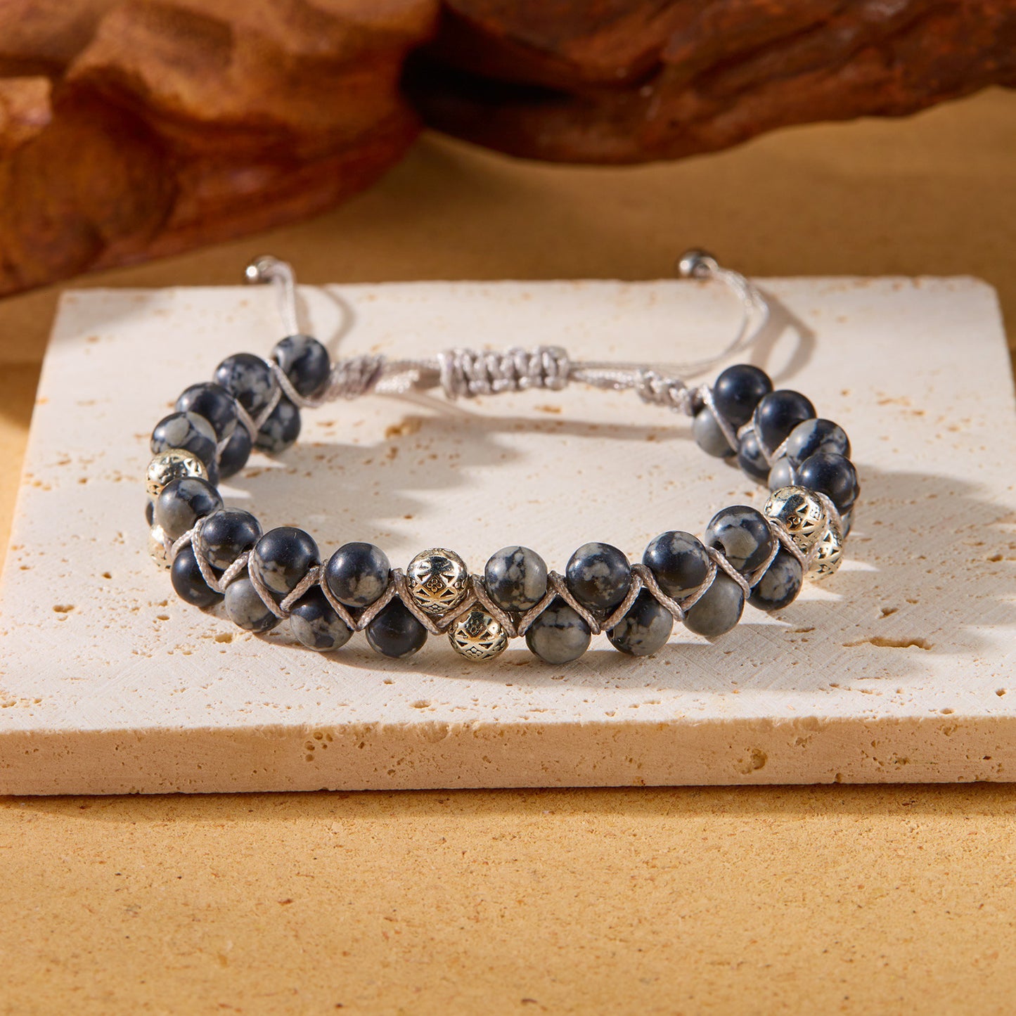 Natural Stone Woven Female Emperor Crystal Bracelets