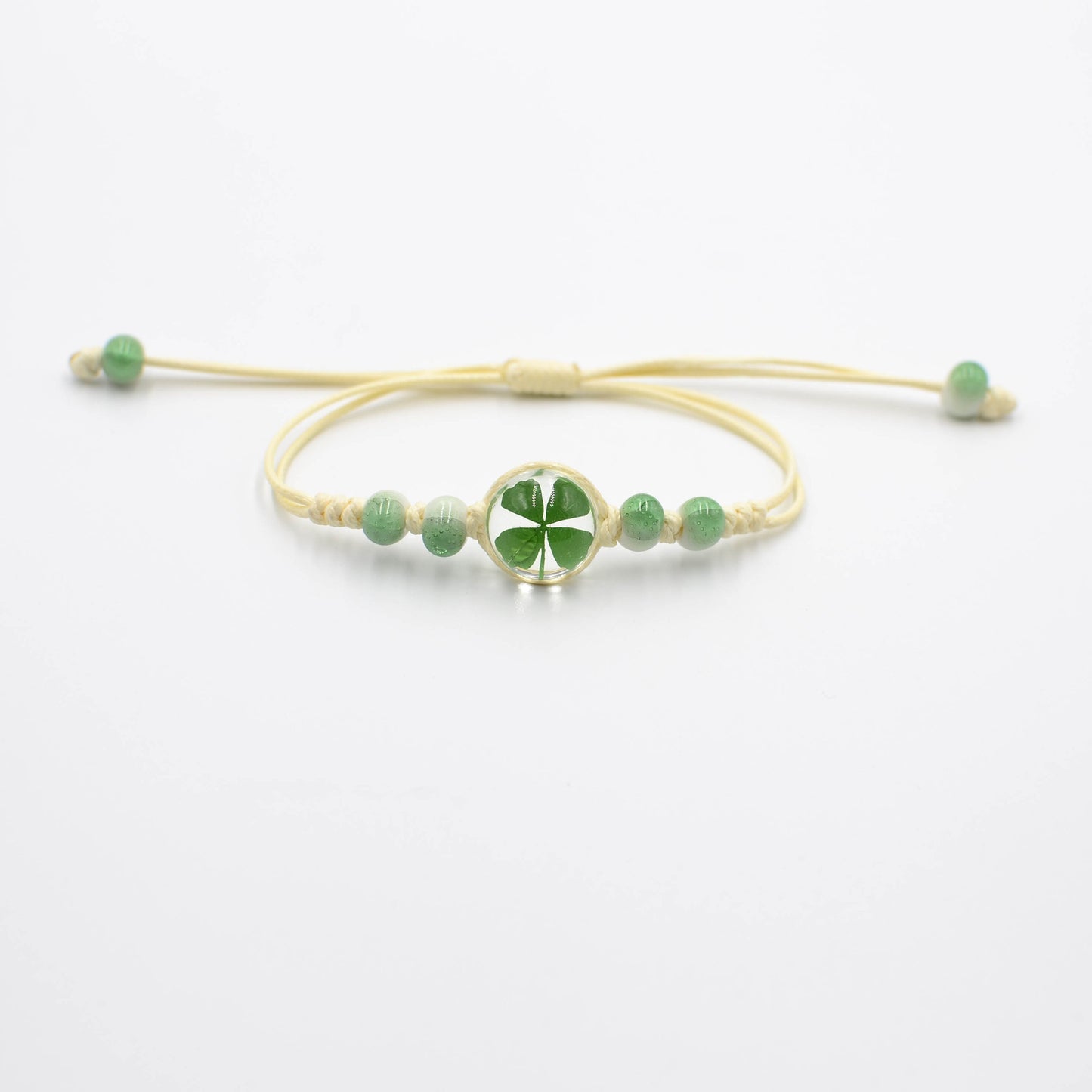 Ornament Four-leaf Clover Scenic Spot Dried Flower Bracelets