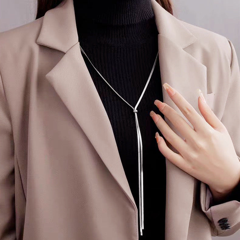 Women's Drawable Long Light Luxury Minority Design Necklaces