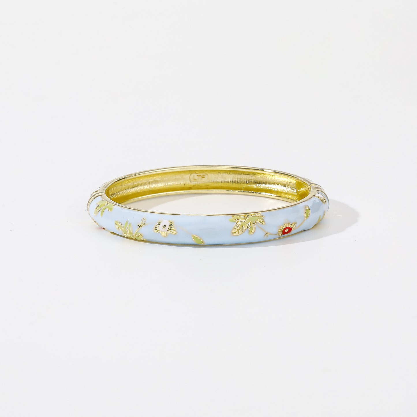 Old Zinc Alloy Imperial Palace Tourist Souvenir Enamel Bracelets