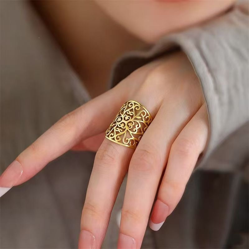 Korean Artistic Adjustable Index Finger Little Rings