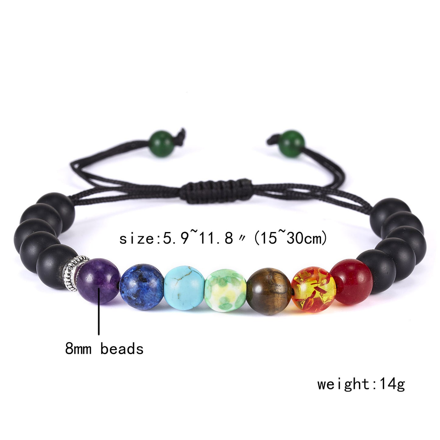 Women's & Men's Korean Fashion Creative Rainbow Woven Adjustable Bracelets