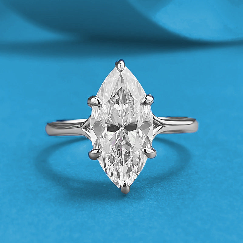Hui Sier Plated Horse Eye Diamond Rings
