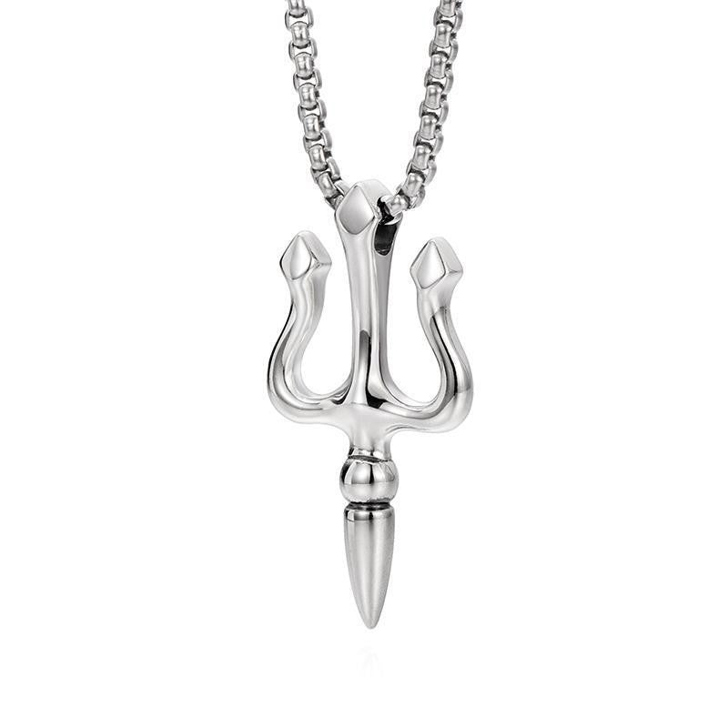 Men's Trident Fashion Niche Advanced Design Sense Necklaces