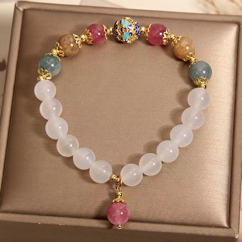 Personality Trendy High Sense Tourmaline Chain Bracelets