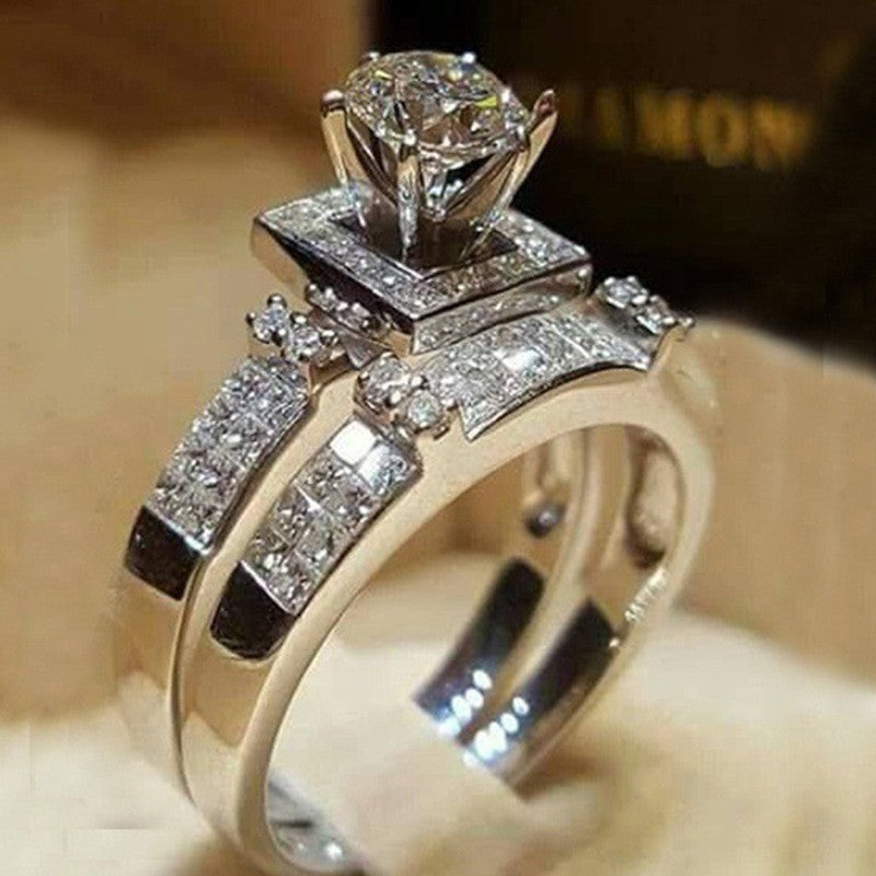 Women's Versatile Ornament Couple Set Engagement Rings