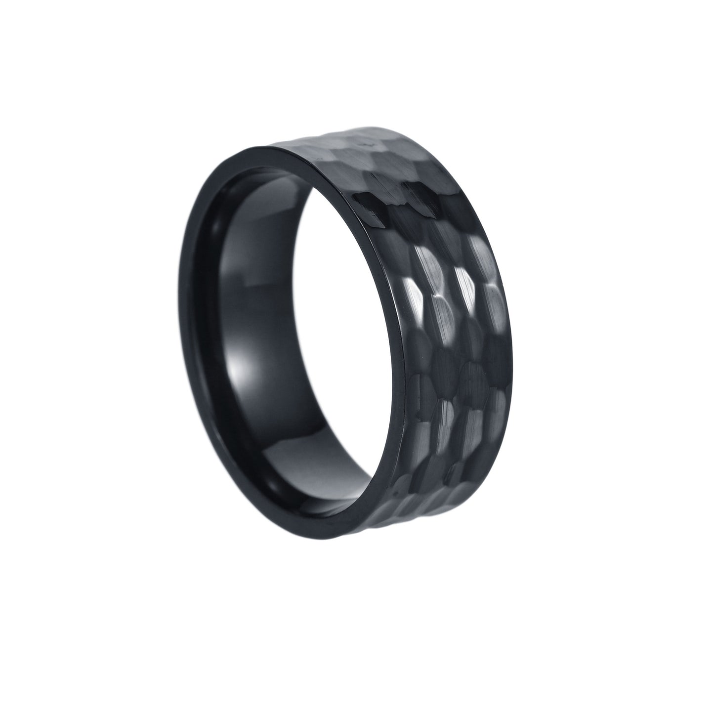 Men's Vacuum Electroplating Trendy Titanium Steel Batch Rings