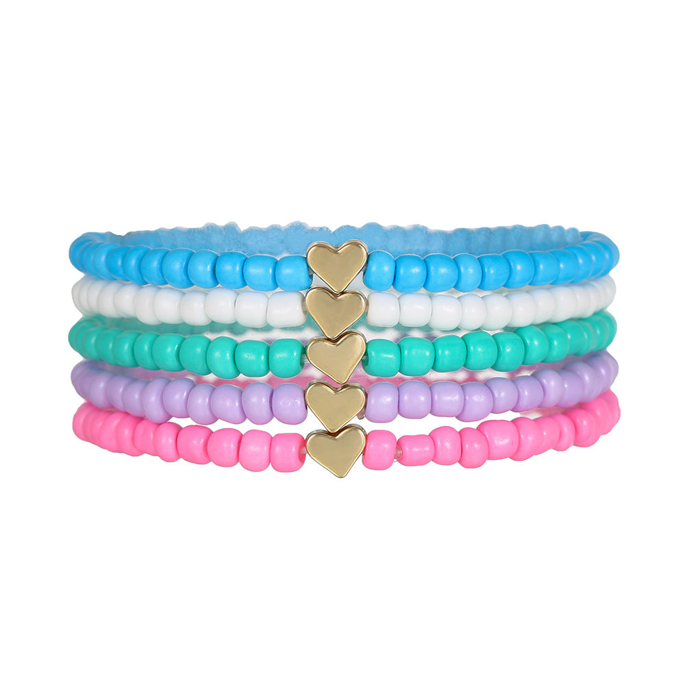 Colorful Polymer Clay Stacking Suit Summer Bracelets