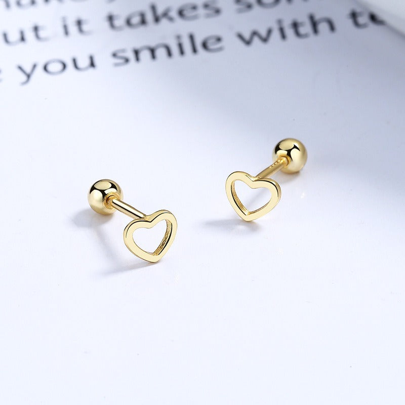 Sier Titanium Stainless Steel Love Clover Earrings