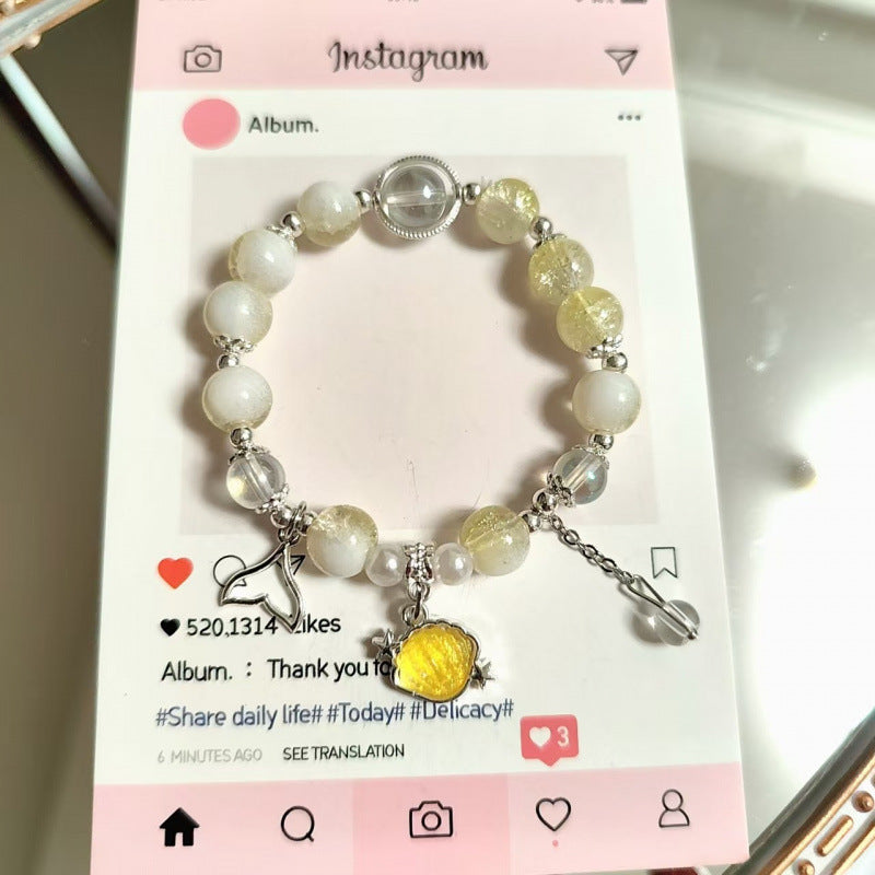 Moon Glazed Female Design Simple High Sense Versatile Bracelet