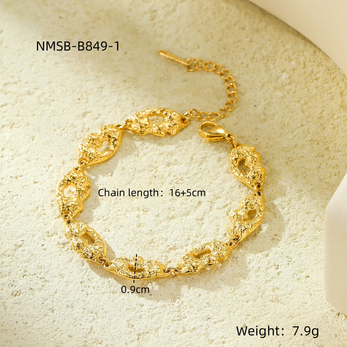 Women's Titanium Steel Gold-plated Stainless Inlaid Zircon Bracelets