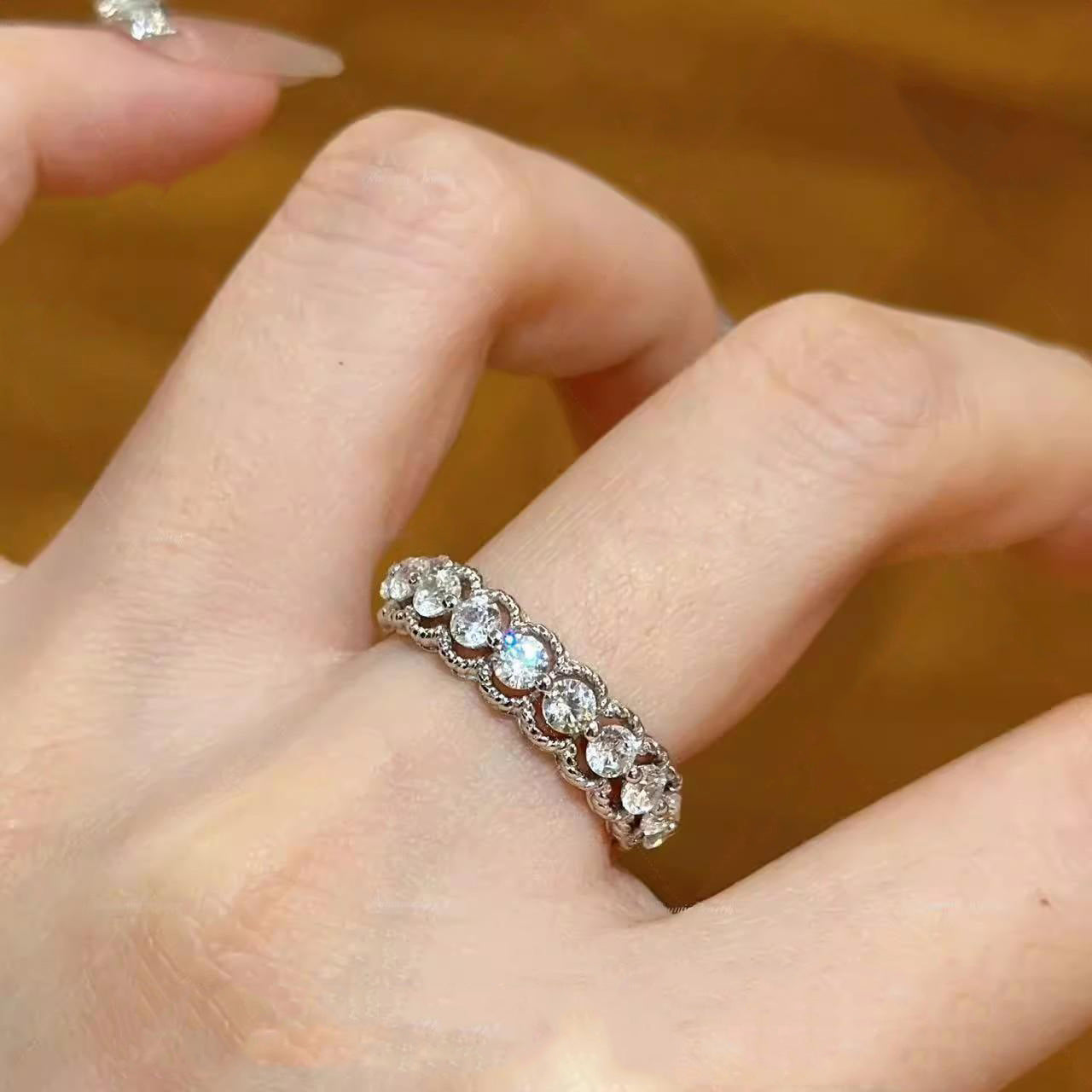 Women's Style Special Interest Light Luxury Hollow Rings