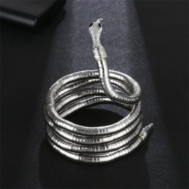 Women's & Men's Dark Cool Earth Snake Exaggerated Niche Personality Design Necklaces