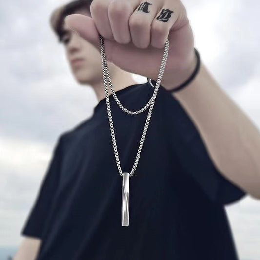 Men's Spiral Trendy Minimalist Style Simple Personality Necklaces