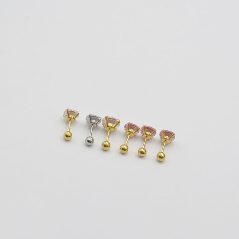 Ear Zircon Color Zirconium Bone Cochlear Ornament Earrings