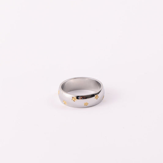 Arc Five-pointed Star Gold-plated Electroplating Real Bracelet