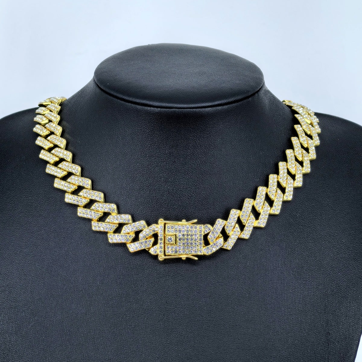 Link Chain Diamond Flip Full Hip Necklaces