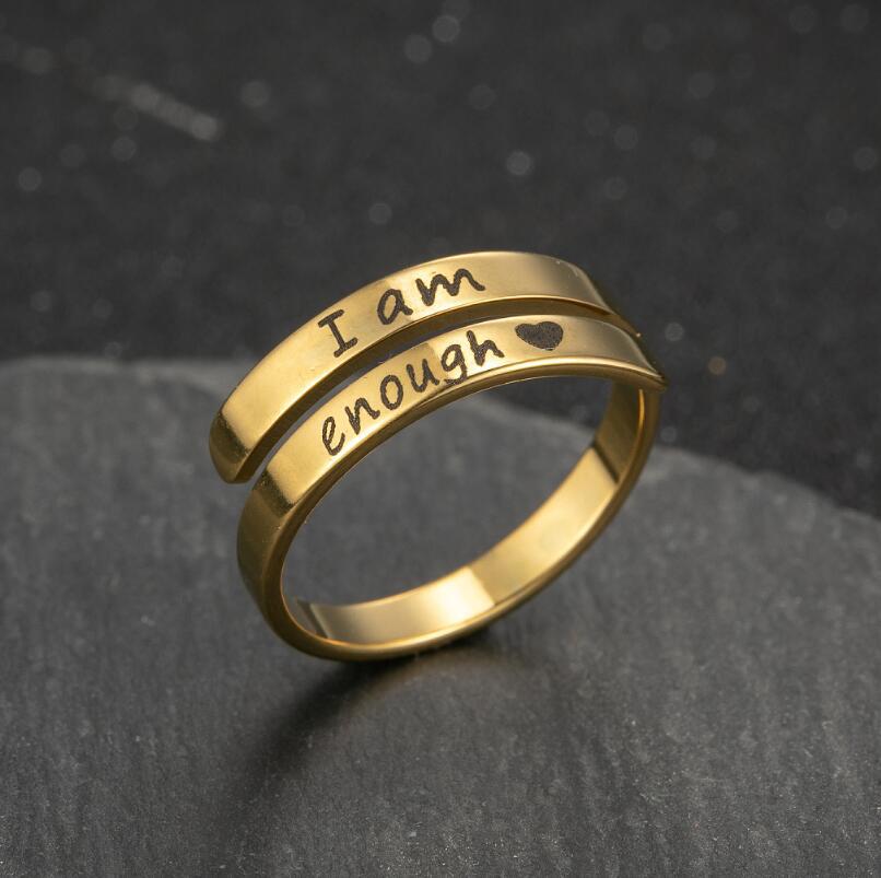 Women's Vintage Open Fashion Stainless Steel Adjustable Rings