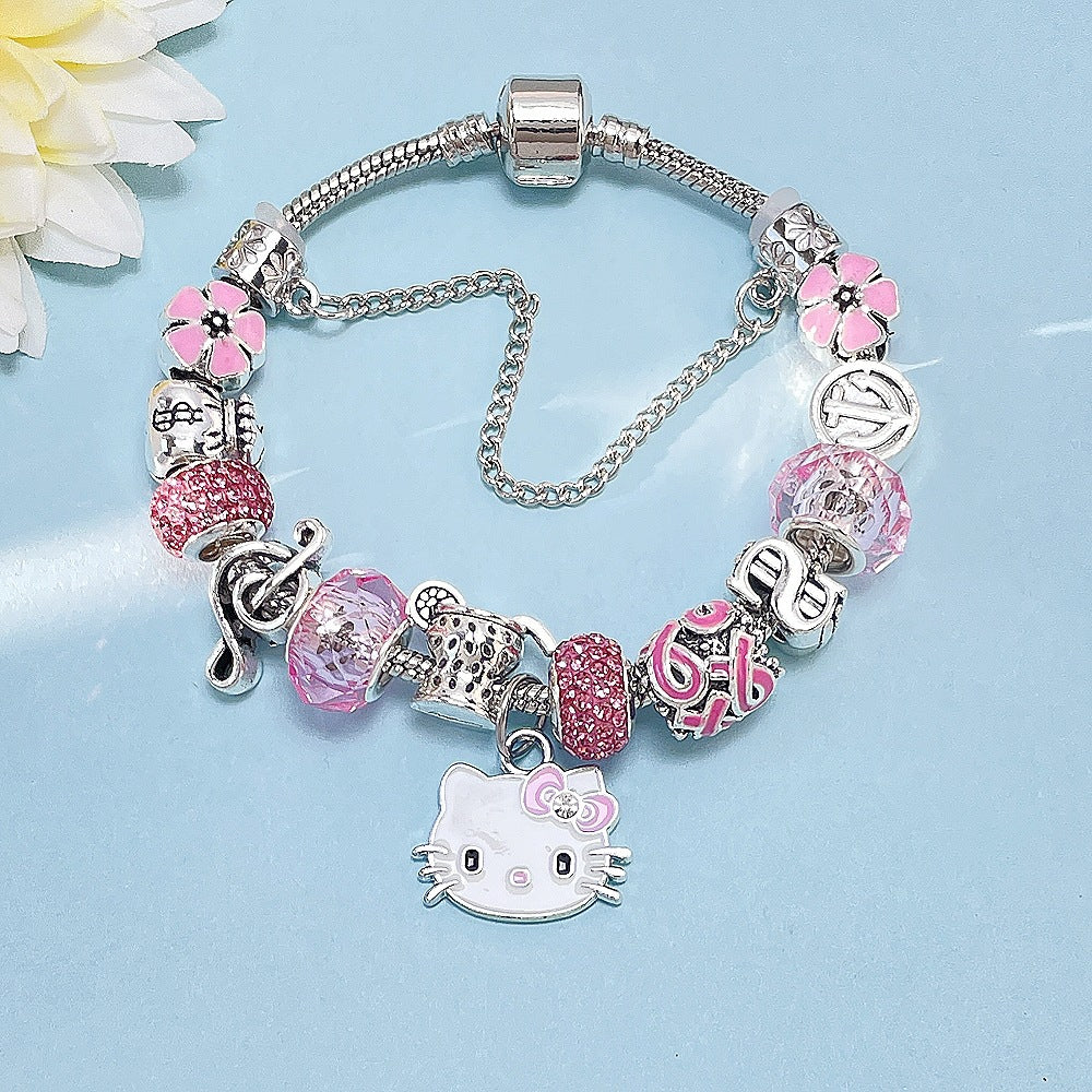 Female Cat Beaded Cute Cartoon Detachable Bracelets