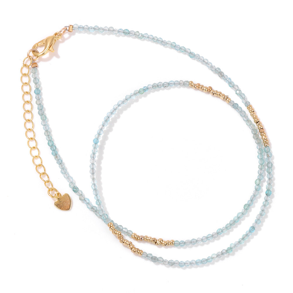Stone Beading Clavicle Chain Female Niche Necklaces