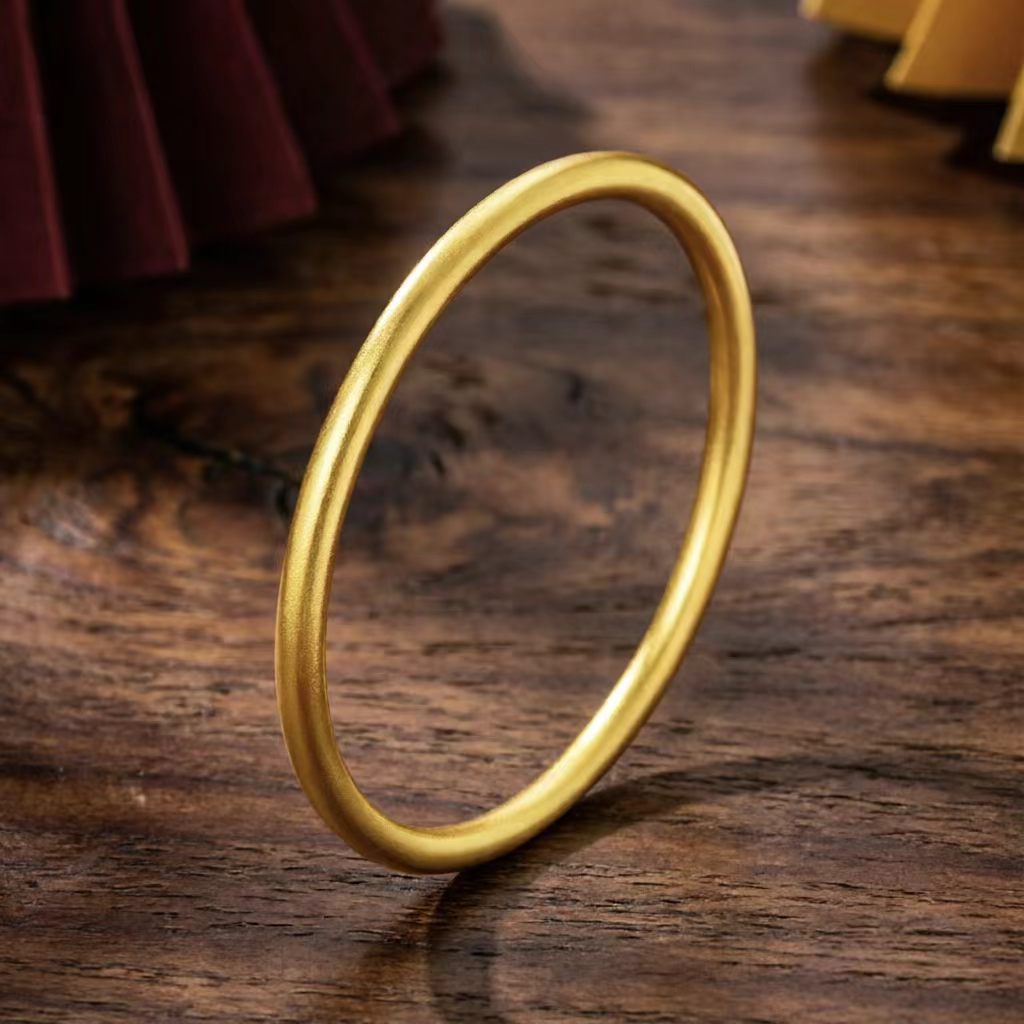 Gold Plated Simple Lotus Seedpod Heart Golden Balls Lucky Female Bracelet
