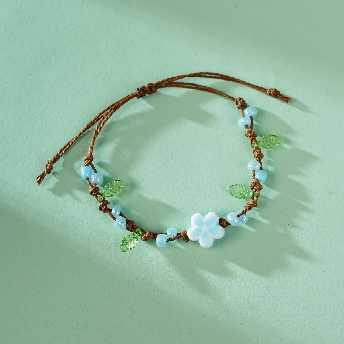 Braided Rope Clover Carrying Strap Artistic Scenic Bracelet