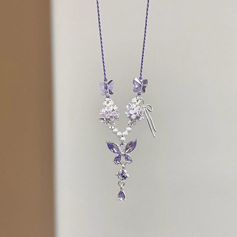 Vacation Exaggerated Style Flower Fashionable Niche Design Necklaces